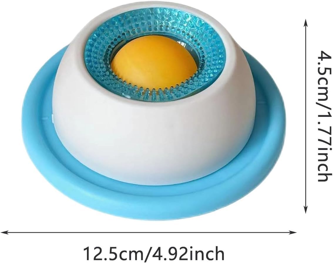 Dog Lick Bowl Roller Ball,Dog Licking Ball Bowl,Slow Feeder Bowl for Food Dispensing,Enhance Your pet's Mental abilities(Blue)
