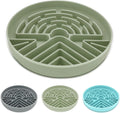 Slow Feeder Dog Bowl for Medium & Small Pets, Anti Choking Puzzle Dog Food Bowl with Non-Slip Base, Interactive Pet Slow Eating, Silicone Cat Feeder for Puppies & Cats